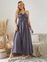 Load image into Gallery viewer, Bohemian Halter Maxi Dress - Women's Summer Sleeveless Flowy Beach Dress
