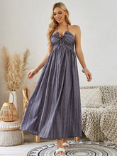 Load image into Gallery viewer, Bohemian Halter Maxi Dress - Women's Summer Sleeveless Flowy Beach Dress