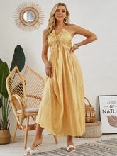 Load image into Gallery viewer, Bohemian Halter Maxi Dress - Women's Summer Sleeveless Flowy Beach Dress