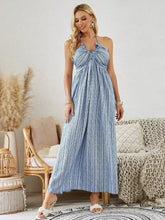 Load image into Gallery viewer, Bohemian Halter Maxi Dress - Women's Summer Sleeveless Flowy Beach Dress