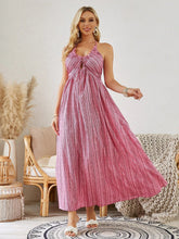 Load image into Gallery viewer, Bohemian Halter Maxi Dress - Women's Summer Sleeveless Flowy Beach Dress