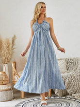 Load image into Gallery viewer, Bohemian Halter Maxi Dress - Women's Summer Sleeveless Flowy Beach Dress
