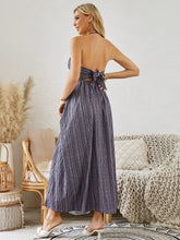 Load image into Gallery viewer, Bohemian Halter Maxi Dress - Women's Summer Sleeveless Flowy Beach Dress