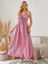 Load image into Gallery viewer, Bohemian Halter Maxi Dress - Women's Summer Sleeveless Flowy Beach Dress