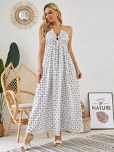 Load image into Gallery viewer, Bohemian Halter Maxi Dress - Women's Summer Sleeveless Flowy Beach Dress
