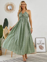 Load image into Gallery viewer, Bohemian Halter Maxi Dress - Women's Summer Sleeveless Flowy Beach Dress