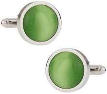 Load image into Gallery viewer, Bold Green Cufflinks