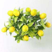 Load image into Gallery viewer, Bonsai Artificial Bonsai Fake Tree Yellow Foam Fruit Potted For Home Decoration Accessories Wedding Decor