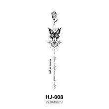 Load image into Gallery viewer, Botanical Spine Tattoo Decal
