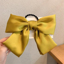 Load image into Gallery viewer, Bow-Knot Elastic Hair Bands Accessories Fashion Hair Band Long Ribbon Bow Ponytail Hair Tie Scrunchies Ponytail Holder Accessories for Women And Girls