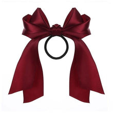 Load image into Gallery viewer, Bow-Knot Elastic Hair Bands Accessories Fashion Hair Band Long Ribbon Bow Ponytail Hair Tie Scrunchies Ponytail Holder Accessories for Women And Girls
