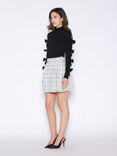 Load image into Gallery viewer, Bow Tie Sleeve Detailed Mock Neck Top