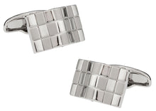 Load image into Gallery viewer, Bowed Checkerboard Cufflinks