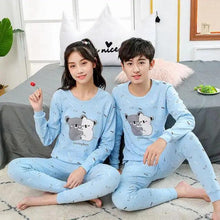 Load image into Gallery viewer, Boys Girls Sleepwear Winter Cotton Pajamas Sets Children Home Wear For Boy Pajamas Kids Nightwear Teenage Pajamas Clothes Sleepwear Suit Comfortable Thin Leisure Sleep Lounge Sleepwear for Adults Women Jogging Home wear