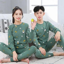Load image into Gallery viewer, Boys Girls Sleepwear Winter Cotton Pajamas Sets Children Home Wear For Boy Pajamas Kids Nightwear Teenage Pajamas Clothes Sleepwear Suit Comfortable Thin Leisure Sleep Lounge Sleepwear for Adults Women Jogging Home wear
