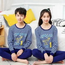 Load image into Gallery viewer, Boys Girls Sleepwear Winter Cotton Pajamas Sets Children Home Wear For Boy Pajamas Kids Nightwear Teenage Pajamas Clothes Sleepwear Suit Comfortable Thin Leisure Sleep Lounge Sleepwear for Adults Women Jogging Home wear