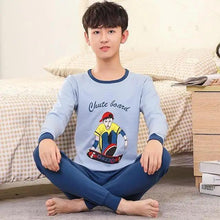 Load image into Gallery viewer, Boys Girls Sleepwear Winter Cotton Pajamas Sets Children Home Wear For Boy Pajamas Kids Nightwear Teenage Pajamas Clothes Sleepwear Suit Comfortable Thin Leisure Sleep Lounge Sleepwear for Adults Women Jogging Home wear