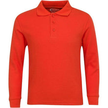 Load image into Gallery viewer, Boys/ Unisex Long Sleeve Pique Polo Shirt