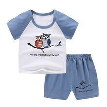 Load image into Gallery viewer, Boys' Short Sleeve Shirt and Shorts Fashion Set - # BAAA51210051