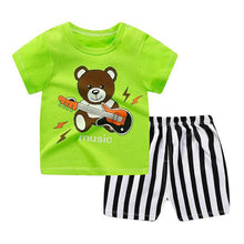 Load image into Gallery viewer, Boys' Short Sleeve Shirt and Shorts Fashion Set - # BAAA51210051
