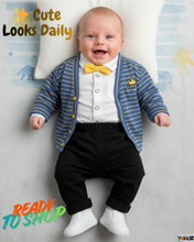Load image into Gallery viewer, Boys' Spring/Autumn 3-Piece Cotton Set - # BAAA51210054 & BOAA11310023