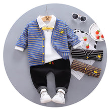 Load image into Gallery viewer, Boys' Spring/Autumn 3-Piece Cotton Set - # BAAA51210054 & BOAA11310023