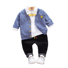 Load image into Gallery viewer, Boys' Spring/Autumn 3-Piece Cotton Set - # BAAA51210054 & BOAA11310023