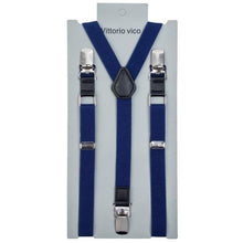 Load image into Gallery viewer, Vittorio Farina Vibrant Colorful Boy's Silver Clip End Suspender