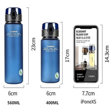 Load image into Gallery viewer, BPA Free Leak Proof Sports Water Bottle High Quality Tour Hiking Portable My Favorite Drink Bottles 400ml 560ml Water Bottle Sport Frosted Tour Outdoor Leak Proof Seal Child School Water Bottles for Children Kids
