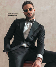 Load image into Gallery viewer, Vittorio Farina Rhinestone Bow Tie