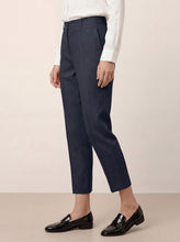 Load image into Gallery viewer, Linen Tailored Straight Cropped Pants LOGAN