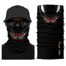 Load image into Gallery viewer, Breathable Mask Bandana Neck Gaiter Cycling Face Mask Hiking Scarves Headband Summer Balaclava Neck Gaiter Tubular Buff Bandana Scarf Headgear Bicycle Half Mask Face Cover Venom Headband Summer Men Beanie Hat Windproof Head Scarves Neck