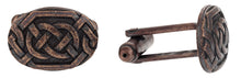Load image into Gallery viewer, Bronze Celtic Knot Cufflinks