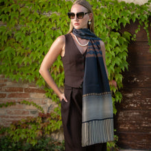 Load image into Gallery viewer, Atri - Long Silk Scarf - Plum