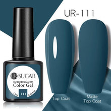 Load image into Gallery viewer, Brown Blue Gel Nail Polish UV LED Autumn Winter Series Matte And Glossy Colors Elegant Stylish Design For Womens