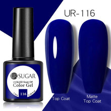 Load image into Gallery viewer, Brown Blue Gel Nail Polish UV LED Autumn Winter Series Matte And Glossy Colors Elegant Stylish Design For Womens