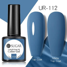 Load image into Gallery viewer, Brown Blue Gel Nail Polish UV LED Autumn Winter Series Matte And Glossy Colors Elegant Stylish Design For Womens