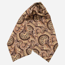 Load image into Gallery viewer, Bugatti - Silk Ascot Cravat Tie - Walnut