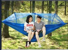 Load image into Gallery viewer, Bug-Free Camp Hammock: Serene Outdoor Relaxation with Mosquito Protection for Two