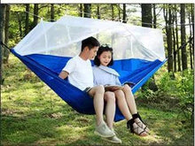 Load image into Gallery viewer, Bug-Free Camp Hammock: Serene Outdoor Relaxation with Mosquito Protection for Two
