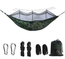 Load image into Gallery viewer, Bug-Free Camp Hammock: Serene Outdoor Relaxation with Mosquito Protection for Two