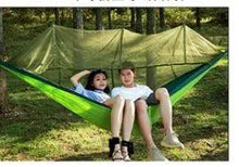 Load image into Gallery viewer, Bug-Free Camp Hammock: Serene Outdoor Relaxation with Mosquito Protection for Two