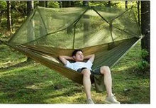 Load image into Gallery viewer, Bug-Free Camp Hammock: Serene Outdoor Relaxation with Mosquito Protection for Two