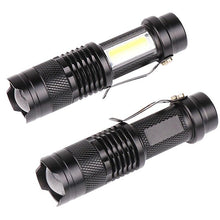Load image into Gallery viewer, Built in battery XP-G Q5 Zoom Focus Mini led Flashlight Torch Lamp Lantern 2000 Lumen Adjustable Penlight Waterproof T6 light Focus IP65 Water-Resistant Portable for Indoor and Outdoor Camping Hiking