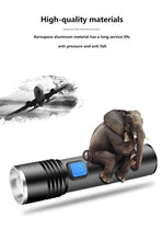 Load image into Gallery viewer, Built in battery XP-G Q5 Zoom Focus Mini led Flashlight Torch Lamp Lantern 2000 Lumen Adjustable Penlight Waterproof T6 light Focus IP65 Water-Resistant Portable for Indoor and Outdoor Camping Hiking