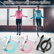 Load image into Gallery viewer, Built-in Rolling Pin Counter Jump Rope Skipping Rope Speed Rope For Boxing Jumping Training Lose Weight Fitness Digital Weight Calories Time Setting Skipping Rope With Counter For Indoor And Outdoor Exercise