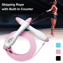 Load image into Gallery viewer, Built-in Rolling Pin Counter Jump Rope Skipping Rope Speed Rope For Boxing Jumping Training Lose Weight Fitness Digital Weight Calories Time Setting Skipping Rope With Counter For Indoor And Outdoor Exercise