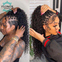 Load image into Gallery viewer, Burmese Boho Braids - Double Drawn Curly Bulk Human Hair Extensions for Braiding - 3 Bundles