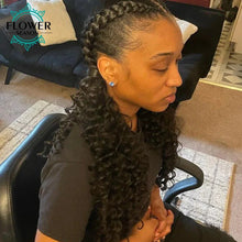 Load image into Gallery viewer, Burmese Boho Braids - Double Drawn Curly Bulk Human Hair Extensions for Braiding - 3 Bundles