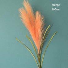 Load image into Gallery viewer, Bulrush Artificial Pampas Grass Phragmites 100cm Popular Natural Dried Small Pampas Grass For Wedding Flower Bunch Floor Vase Filler for Living Room Kitchen Decor
